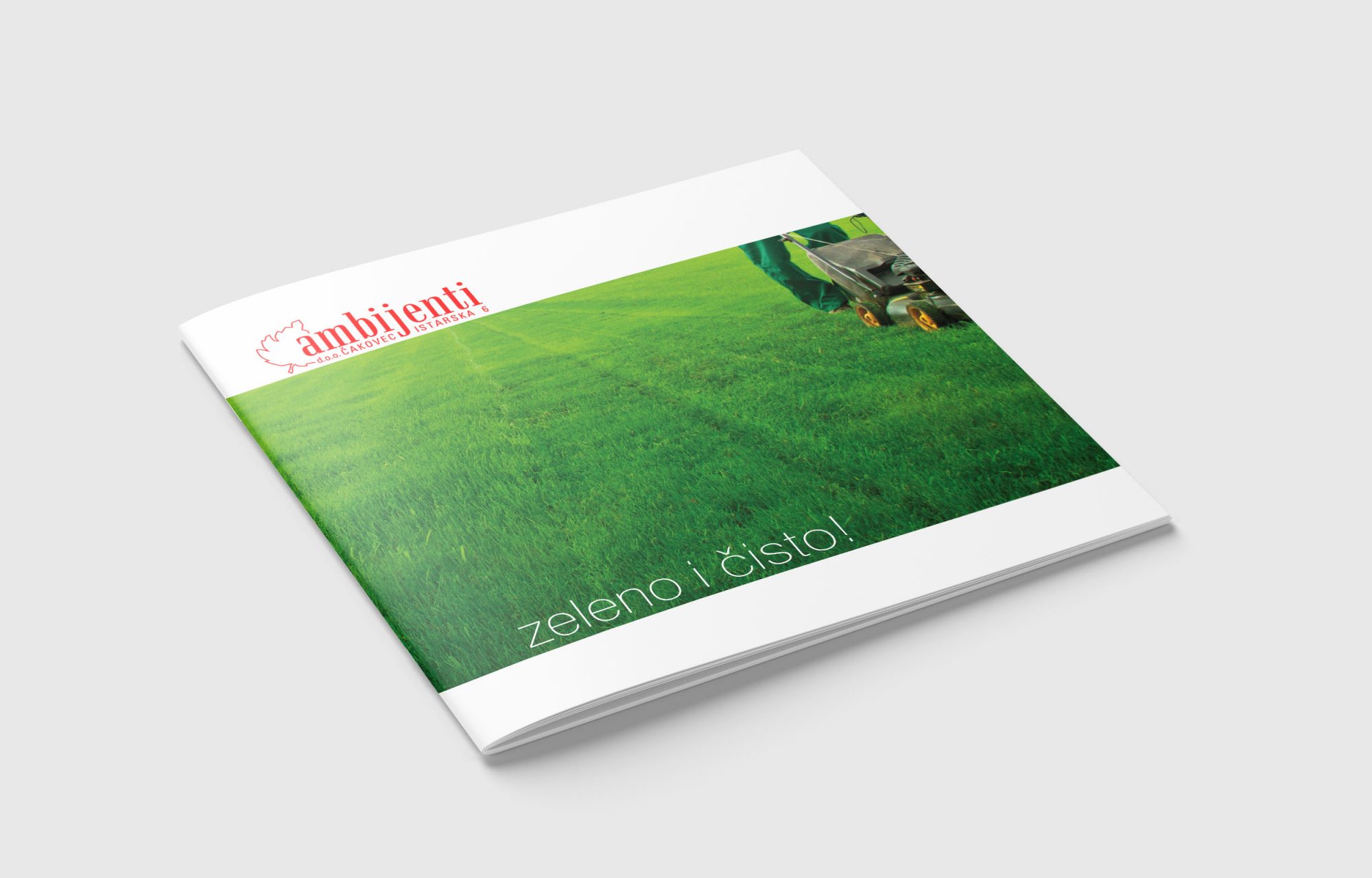 Free Square Brochure Mockup